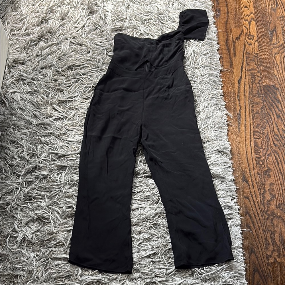 Honey Punch Black Jumpsuit Cropper length